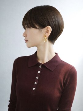 キビト(kibito) マッシュショート艶感ダークブラウン