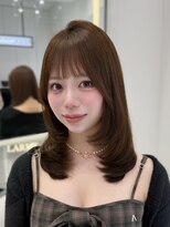 ラルム 新宿(LARME SHINJUKU) ミディアムレイヤー×マロンベージュ