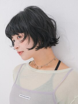 ミリー 梅田店(milly) ぱっつんボブ×ダークアッシュ【梅田】