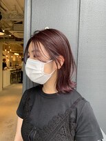 ロロ(ro-ro)&nbsp;【恵比寿ro-ro】ボルドーカラー×シースルーバング