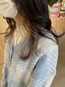 アドラーブル 長岡リップス旭岡店(adorable) 艶感♪内巻きゆるカール☆イヤリングカラー/くすみベージュ