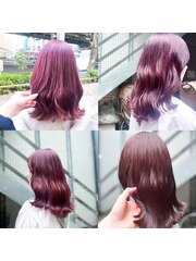 チェリーブラウンイメチェンカシスレッドアップルうる艶感紫韓国
