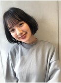 【竹之内蔵人】大人かわいいナチュラルボブ/透明感地毛風カラー