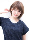 say. ショートボブ ひし形ボブ アースカラー ニュアンスカラー