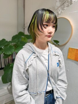 クリアーオブヘアー 栄南店(CLEAR of hair) デザインカラー×ボブウルフ/RIHO