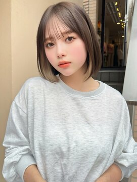 レイリー 原宿 表参道(Rayreee) 小顔カット/内巻きボブ インナーカラー/ボブ/原宿/表参道