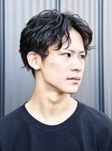 メンズの王道！緩めツイストスパイラルパーマビジネスヘア