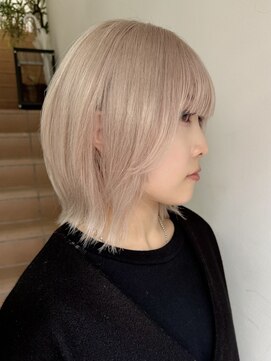 サンク 原宿 表参道(cinq) ★ハイトーンダブルカラーミルクティーグレージュピンクベージュ