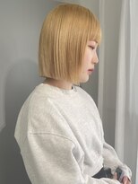 スウィープ(sweep)&nbsp;ボブ/切りっぱなしボブ/ハイトーンボブ