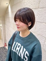 ハピネス 河原町店(Happiness)&nbsp;丸みショート　顔まわりカット　京都美容室　進詩織