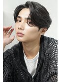 シースルーマッシュダウンパーマ韓国マッシュニュアンスパーマ