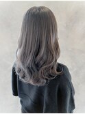 冬限定◎30代40代ダークアッシュ髪質改善ミディアムレイヤー
