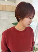【the one.】マッシュショートとチェリーピンク -TANAKA-