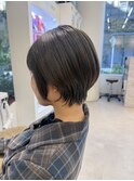 大人可愛い小顔ひし形ショートショートボブ髪質改善20代30代40代