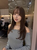 ロンドロゼ 池袋(Lond rose) ♪ オリーブベージュ/レイヤーカット/顔周りレイヤー/シースルー