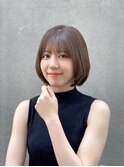 ナチュラル丸みボブ