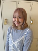 サラ ビューティー サイト 古賀店(SARA Beauty Sight)&nbsp;【レイヤースタイル】ホワイトピンク/ハイトーン/レイヤーウルフ