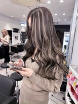 キング 京橋店(K!ng)&nbsp;レイヤーカットブリーチなしダブルカラーハッシュカット韓国
