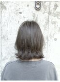 グレージュ×外ハネボブ【松本直己】