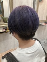 ティエルジェー(Tielle J) 刈上げショート・紫カラー