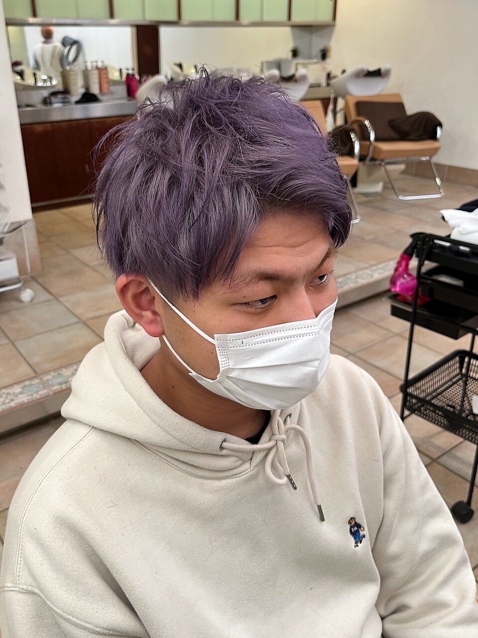 ツーブロック刈り上げ◎パープルアッシュ：L146552287｜フェアレディ