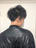 クレスト 近江八幡店(CREST)&nbsp;マッシュツーブロックメンズパーママッシュウルフメンズカット