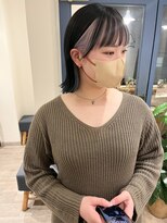 ラミエ バイ メルト 吉祥寺(lamie by melt)&nbsp;"久保田"インナーカラーフェイスフレーミング切りっぱなしボブ