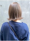 ハイライトベージュ_チェリーブラウンフェミニンロング_ba392231