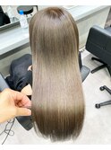 髪質改善トリートメント×ミルクティーベージュ　表参道