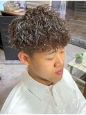 メンズマッシュメンズヘア波巻きスパイラルパーマ波巻きパーマ