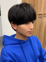 エルマーク 心斎橋(L-MARK)&nbsp;黒髪マッシュナチュラルマッシュメンズヘア韓国ツーブロック