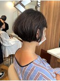 丸みショートボブ/ひし形ショートボブ/耳かけショートボブ
