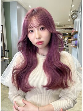 天神美容室 天神美容室×韓国ヘア×ブリーチ×レイヤー×顔周りカット