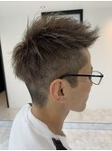 脱白髪染めハイライト×ジェットモヒカン