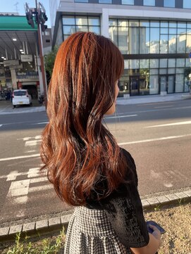 ボアップ(boappu) #ブリーチなしカラー#オレンジブラウン