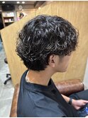 波巻きパーマ メンズカット ヘッドスパ
