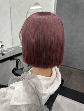 プライズ 成増店(prize) ボブ×ピンクカラーダブルカラー成増