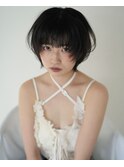 ショートボブ×縮毛矯正