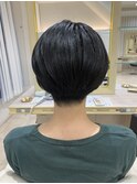 刈り上げショートハンサムショートメンズライクショート前髪なし