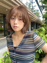 ガーデン 渋谷(GARDEN)&nbsp;ボブ　ボブレイヤー　ニュアンスパーマ　似合わせ　ベージュ