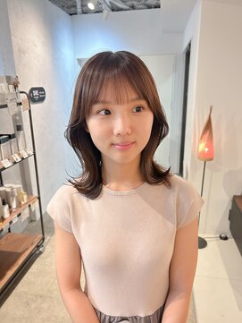 シー.(SHE.) 【SHE.】くびれカット/韓国風ヘア/ヘーゼルブラウン