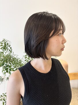 ケーツー 谷町(K-two) ナチュラル大人ボブスタイル*オリーブグレージュカラー*髪質改善