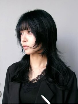 ブロック ジャポン(bloc japon) レイヤーカット シャギーカット ハッシュカット　暗髪