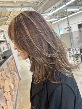 ファンド 千葉(fand) 似合わせレイヤーカット/ハイライト/ミディアムレイヤーカット