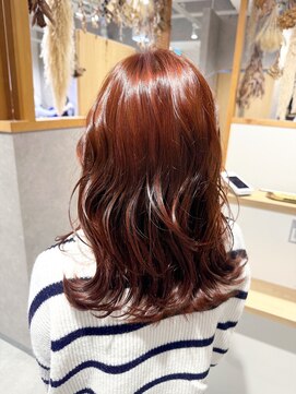 リム(LIM) ブリーチなしＷカラー/オレンジブラウン