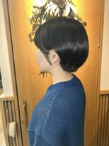 ロジエ(ROSIER)&nbsp;オリーブベージュ丸みショートショートヘアマッシュショート