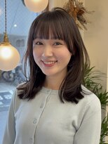 ピコット(P cott) くびれミディアムレイヤーレイヤーボブダークグレージュ