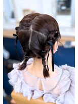 タグマル 短めさんツインアレンジ☆パーティーにオススメ☆京都ヘアセット