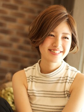 ベック ヘアサロン(BEKKU hair salon) 前髪長めのショートナチュラルボブ[ショート]
