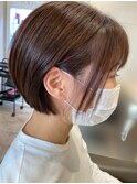 20代30代40代オトナ可愛いコンパクトボブ♪ラベージュ
